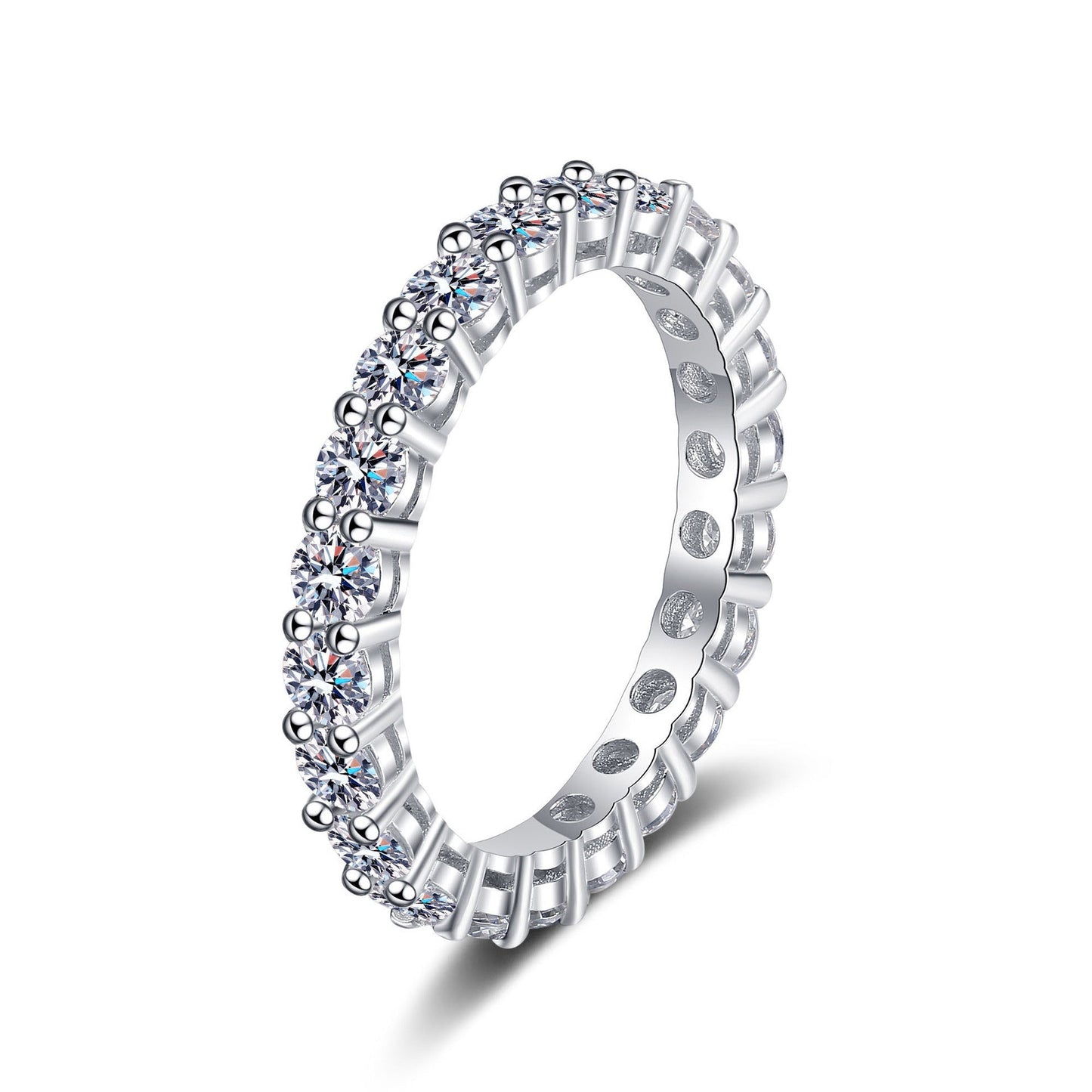 [Peak]LUXURIOUS 2.2 CARAT FULL ETERNITY MOISSANITE RING
