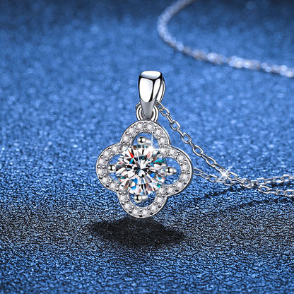 [Peak]CLASSIC CLOVER MOISSANITE PENDANT NECKLACE