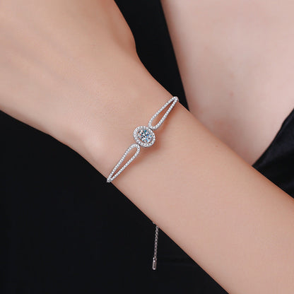 [Peak]"PIGEON'S EGG" TEARDROP MOISSANITE BRACELET