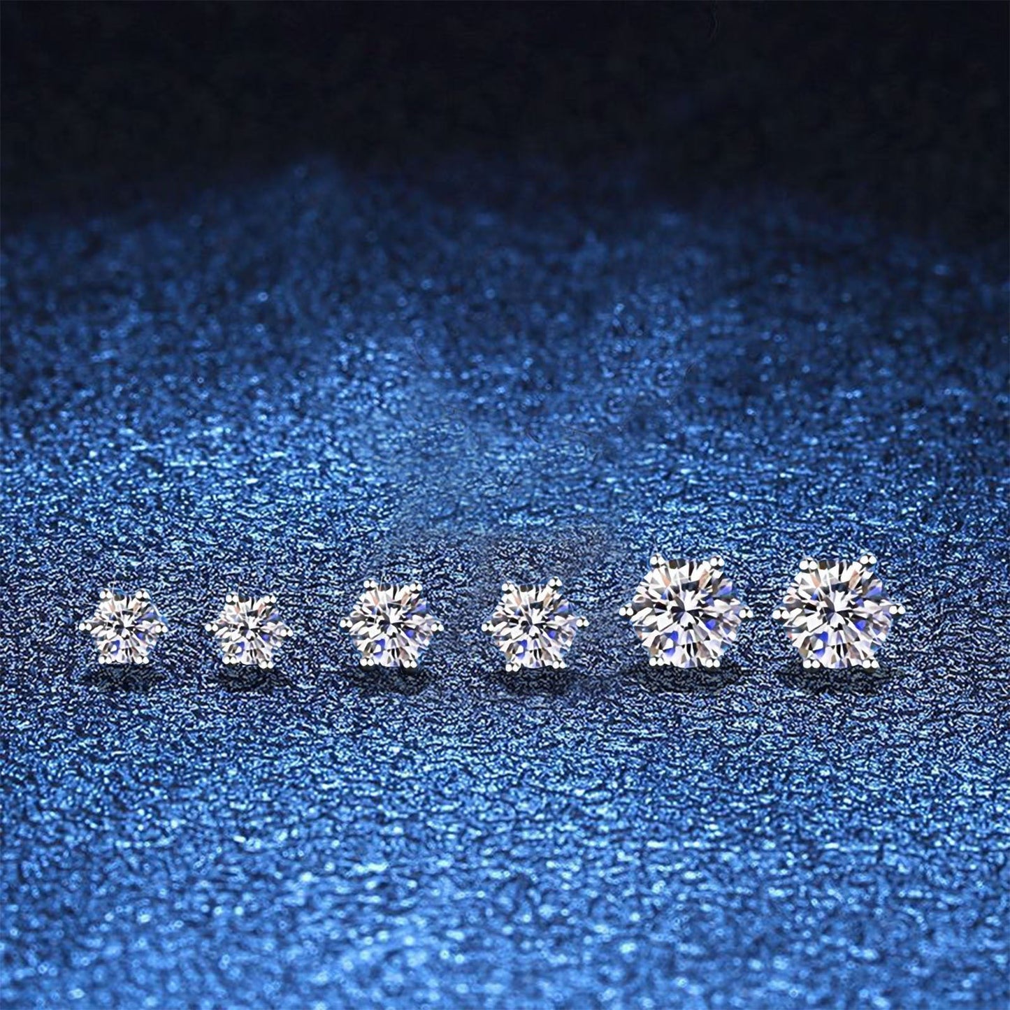 [Peak]SIX-PRONG MOISSANITE EARRINGS