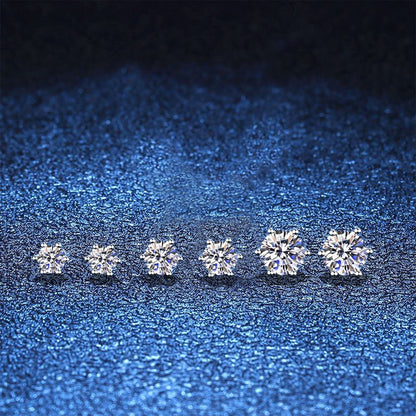 [Peak]SIX-PRONG MOISSANITE EARRINGS