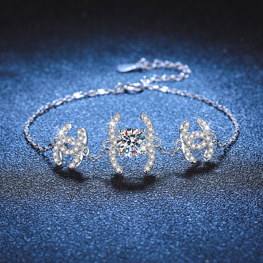 [Peak]CLASSIC INTERLOCKING MOISSANITE BRACELET