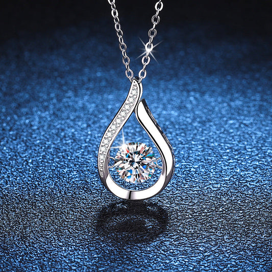 [Peak]DANCING WATER DROP MOISSANITE NECKLACE