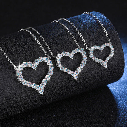 [Peak]ROMANTIC HEART MOISSANITE PENDANT NECKLACE