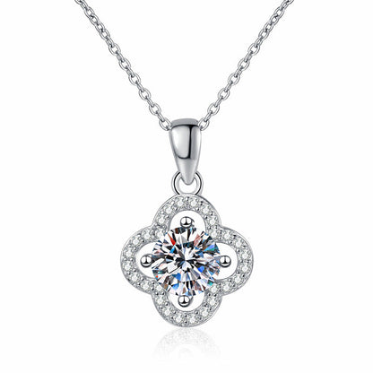 [Peak]CLASSIC CLOVER MOISSANITE PENDANT NECKLACE