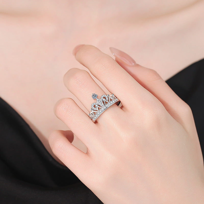 [Peak]DREAMY CROWN MOISSANITE RING - 1.2CT ELEGANT PRINCESS STYLE