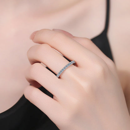 [Peak]DAINTY 0.87CT FULL ETERNITY MOISSANITE RING