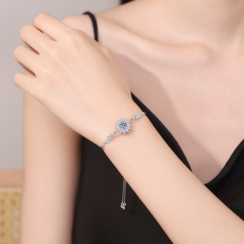 [Peak]RADIANT SUNFLOWER MOISSANITE BRACELET