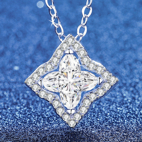 [Peak]STAR-CLOVER MOISSANITE NECKLACE