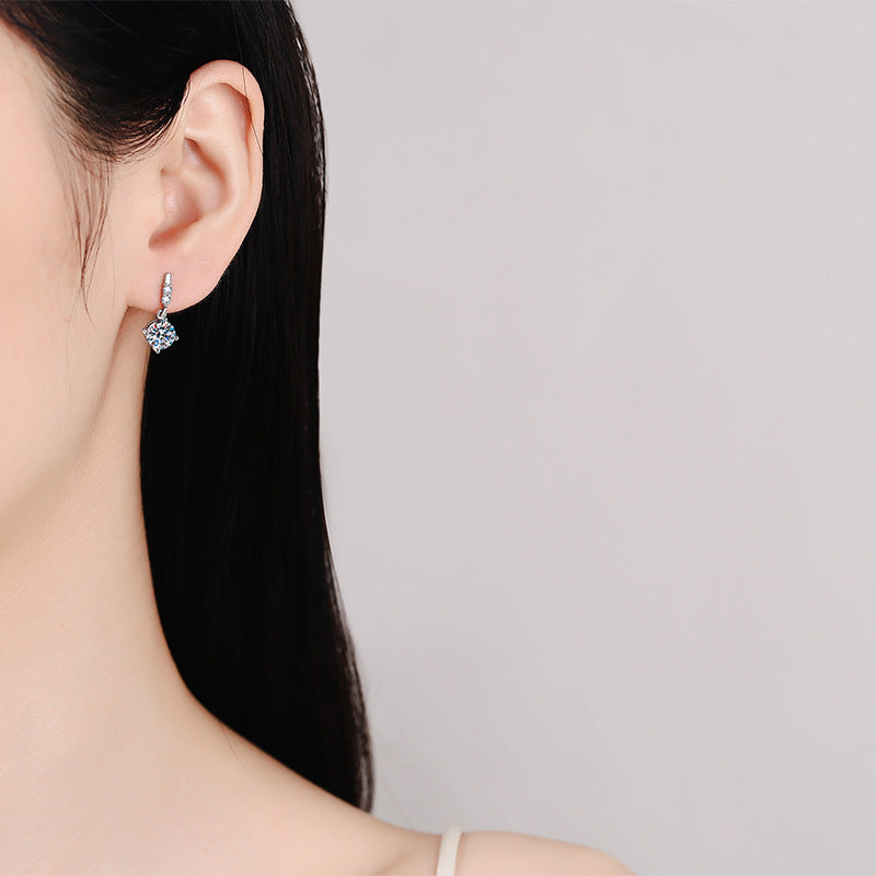 [Peak]DYNAMIC TASSEL MOISSANITE DROP EARRINGS