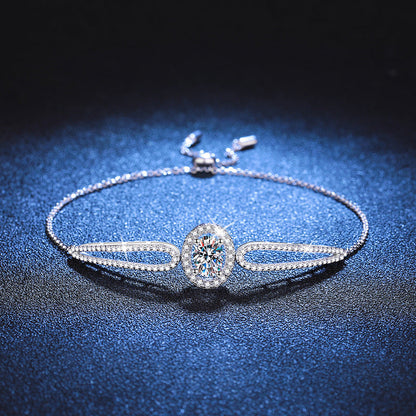 [Peak]"PIGEON'S EGG" TEARDROP MOISSANITE BRACELET