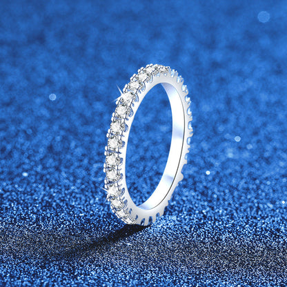 [Peak]DAINTY 0.87CT FULL ETERNITY MOISSANITE RING