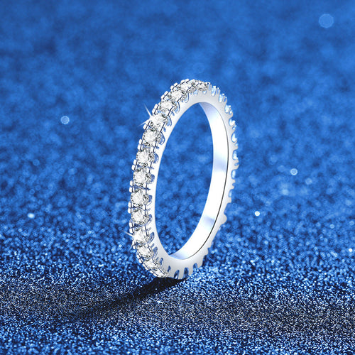 [Peak]DAINTY 0.87CT FULL ETERNITY MOISSANITE RING