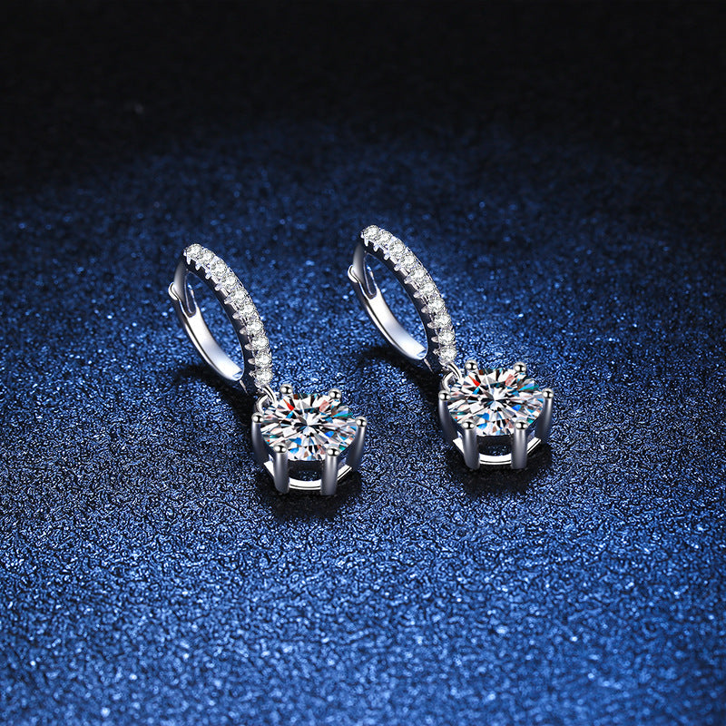 [Peak]CLASSIC 6-PRONG MOISSANITE DROP EARRINGS