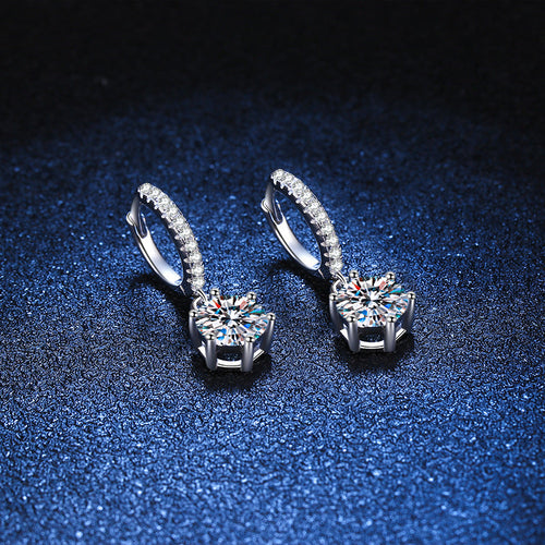 [Peak]CLASSIC 6-PRONG MOISSANITE DROP EARRINGS