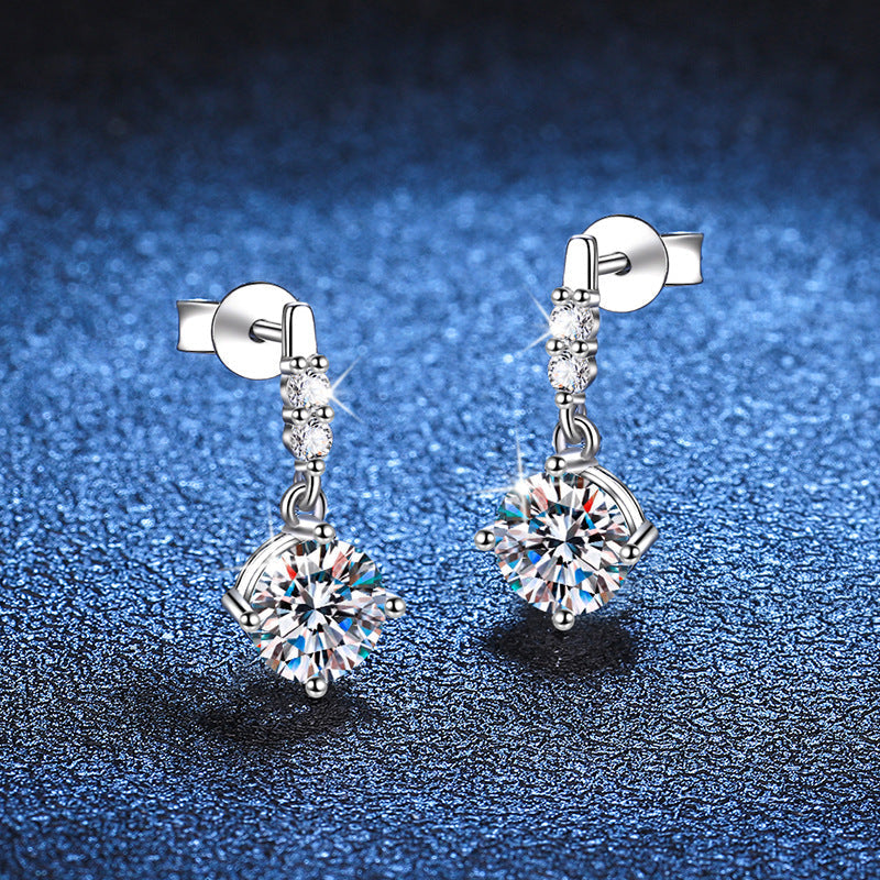 [Peak]DYNAMIC TASSEL MOISSANITE DROP EARRINGS