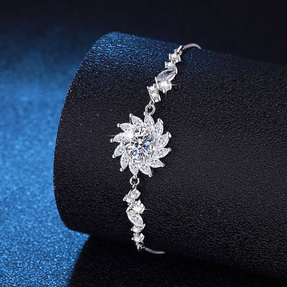 [Peak]RADIANT SUNFLOWER MOISSANITE BRACELET