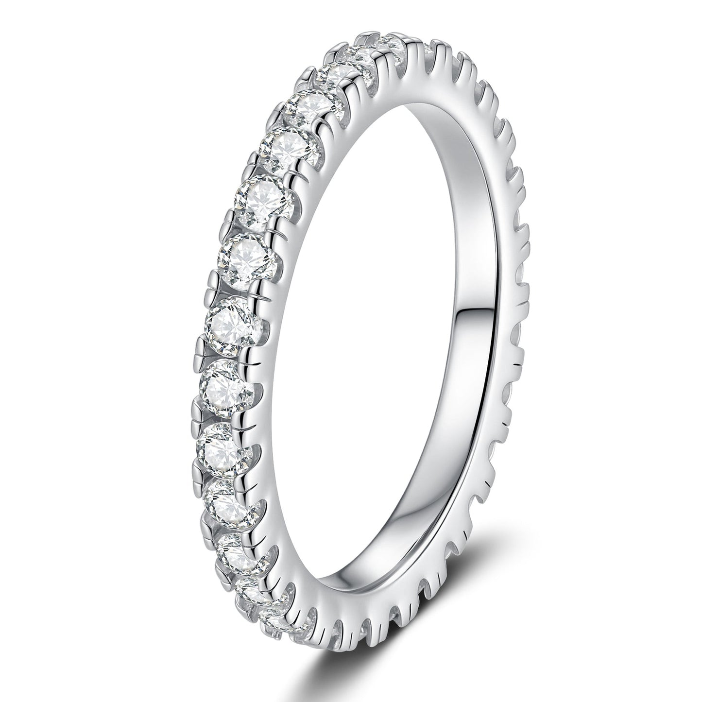 [Peak]DAINTY 0.87CT FULL ETERNITY MOISSANITE RING