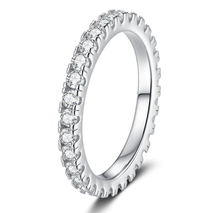 [Peak]DAINTY 0.87CT FULL ETERNITY MOISSANITE RING