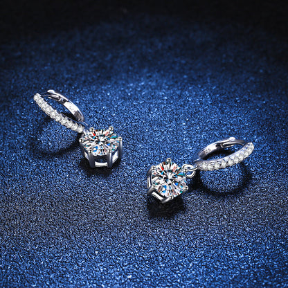 [Peak]CLASSIC 6-PRONG MOISSANITE DROP EARRINGS