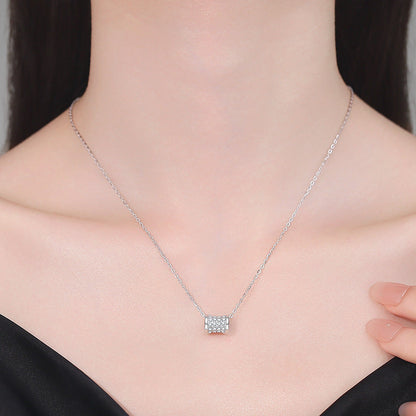 [Peak]FULL-PAVE "HOURGLASS" MOISSANITE NECKLACE