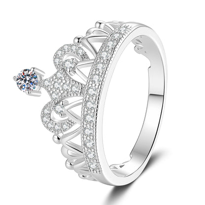 [Peak]DREAMY CROWN MOISSANITE RING - 1.2CT ELEGANT PRINCESS STYLE