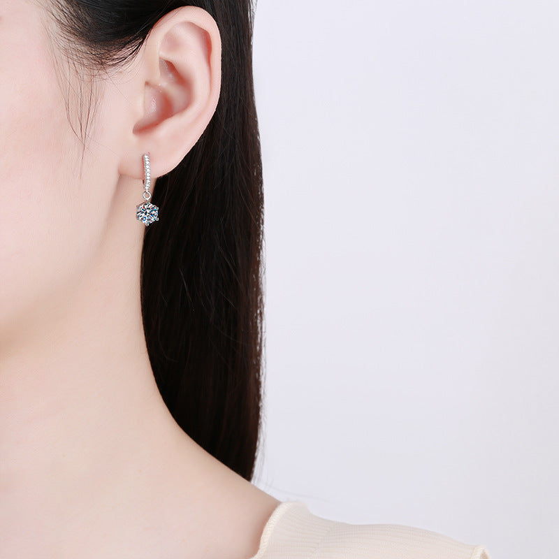 [Peak]CLASSIC 6-PRONG MOISSANITE DROP EARRINGS