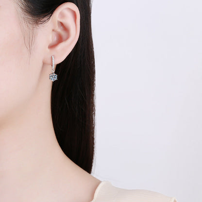 [Peak]CLASSIC 6-PRONG MOISSANITE DROP EARRINGS