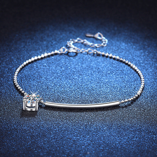 [Peak]ELEGANT HALF-MOON CURVE MOISSANITE BRACELET