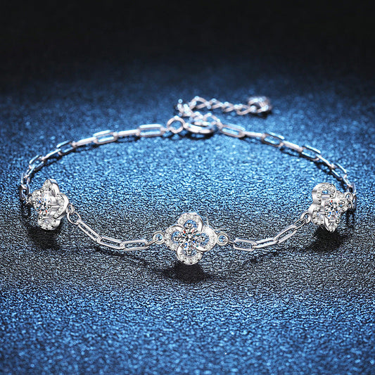 [Peak]TRIPLE-CLOVER MOISSANITE BRACELET