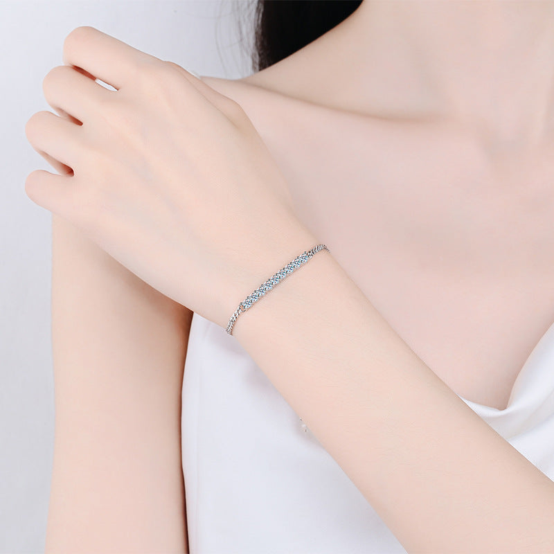[Peak]SMILING CURVE MOISSANITE BRACELET