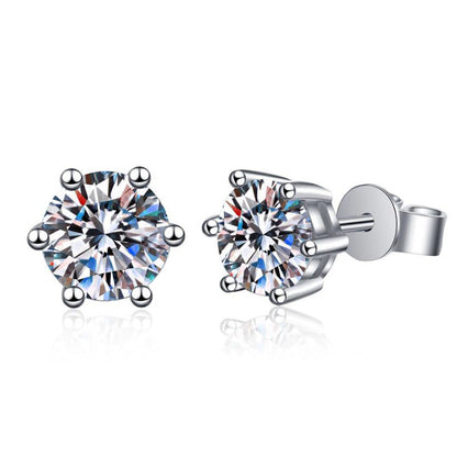[Peak]SIX-PRONG MOISSANITE EARRINGS