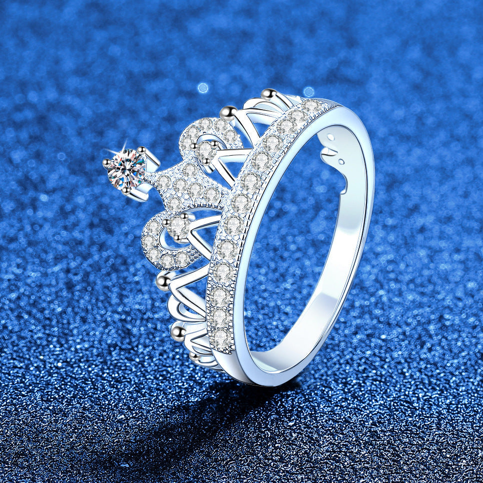[Peak]DREAMY CROWN MOISSANITE RING - 1.2CT ELEGANT PRINCESS STYLE
