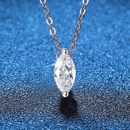 [Peak]SOPHISTICATED MARQUISE-CUT MOISSANITE PENDANT NECKLACE