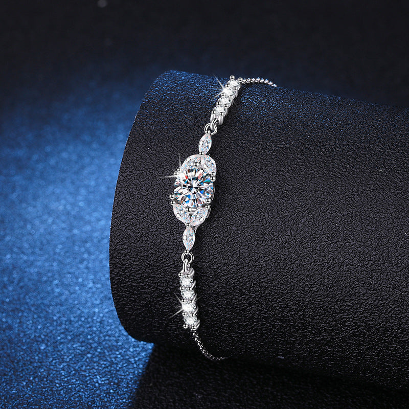 [Peak]BLOOMING STAR-FLOWER MOISSANITE BRACELET