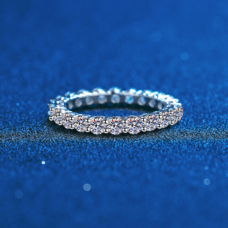 [Peak]LUXURIOUS 2.2 CARAT FULL ETERNITY MOISSANITE RING