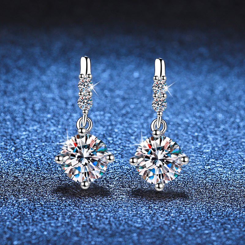 [Peak]DYNAMIC TASSEL MOISSANITE DROP EARRINGS