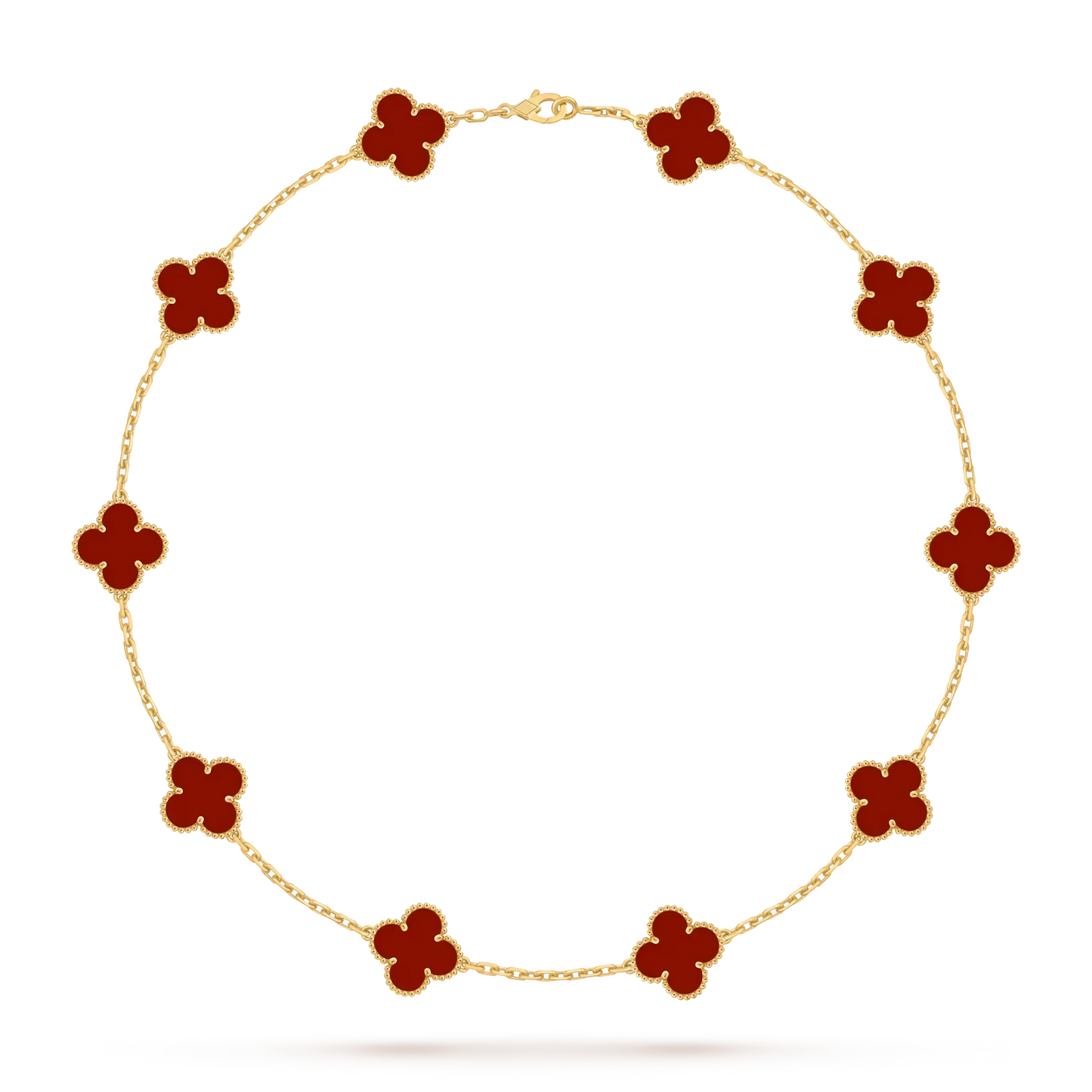 [Peak]CLASSIC LUCKY 10-MOTIF CLOVER NECKLACE GOLD COLLECTION