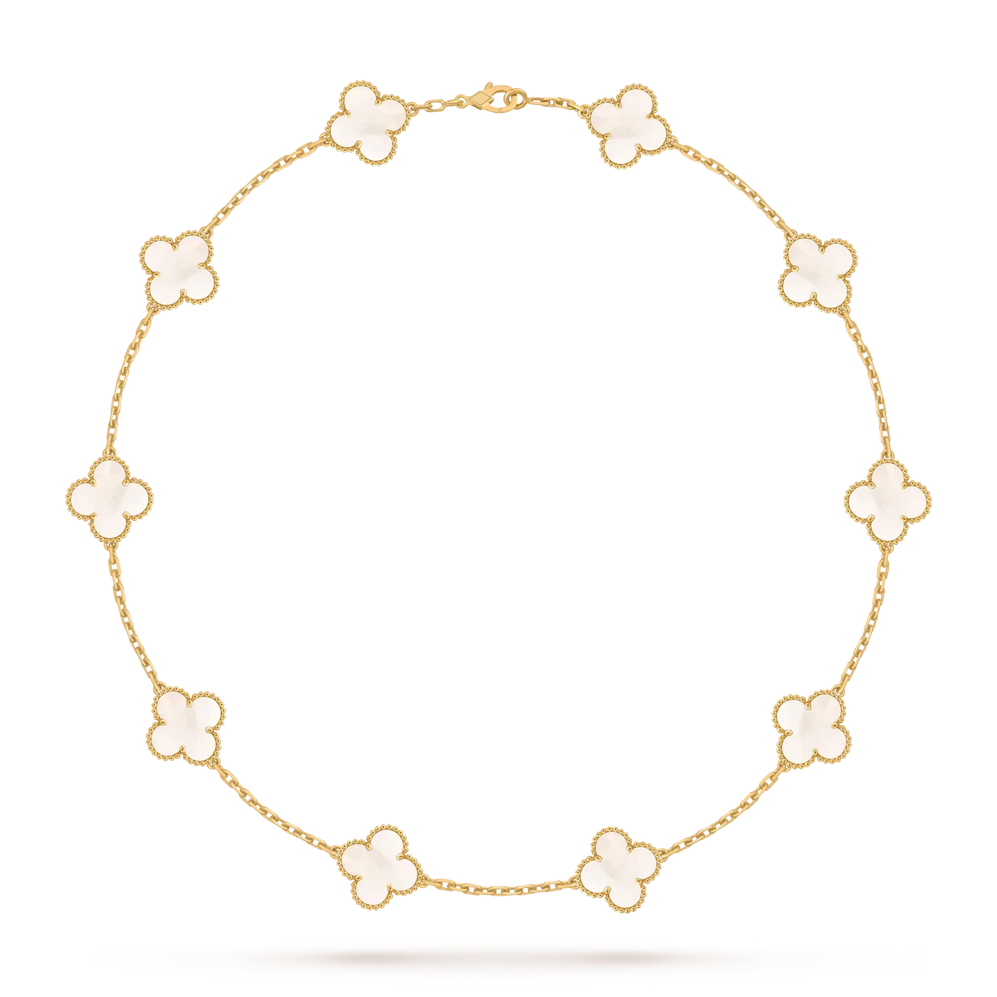 [Peak]CLASSIC LUCKY 10-MOTIF CLOVER NECKLACE GOLD COLLECTION
