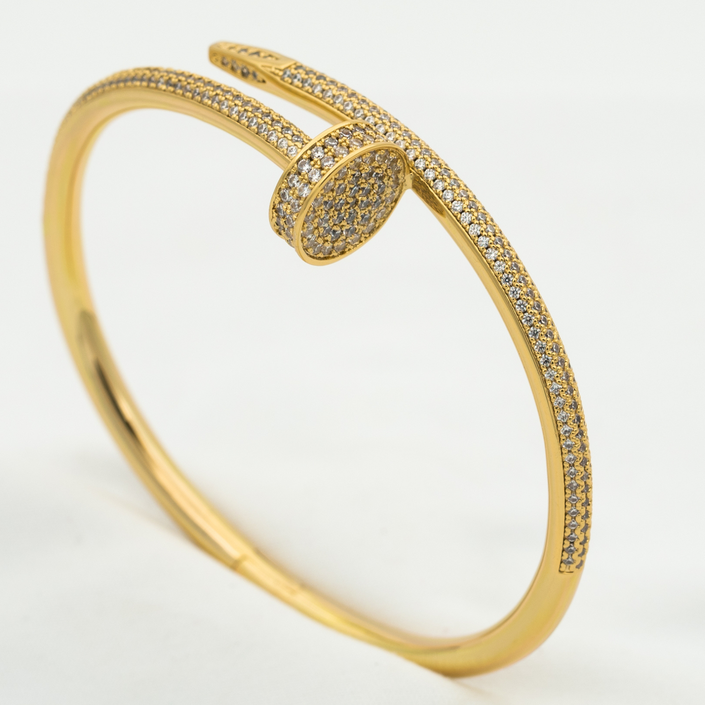 [Peak]JUSTE UN CLOU 3.5MM FULL PAVÉ NAIL BANGLE