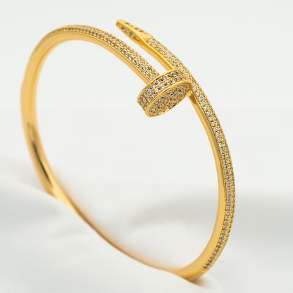 [Peak]JUSTE UN CLOU 3.5MM FULL PAVÉ NAIL BANGLE