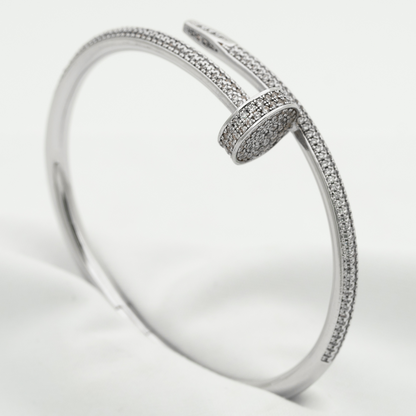 [Peak]JUSTE UN CLOU 3.5MM FULL PAVÉ NAIL BANGLE