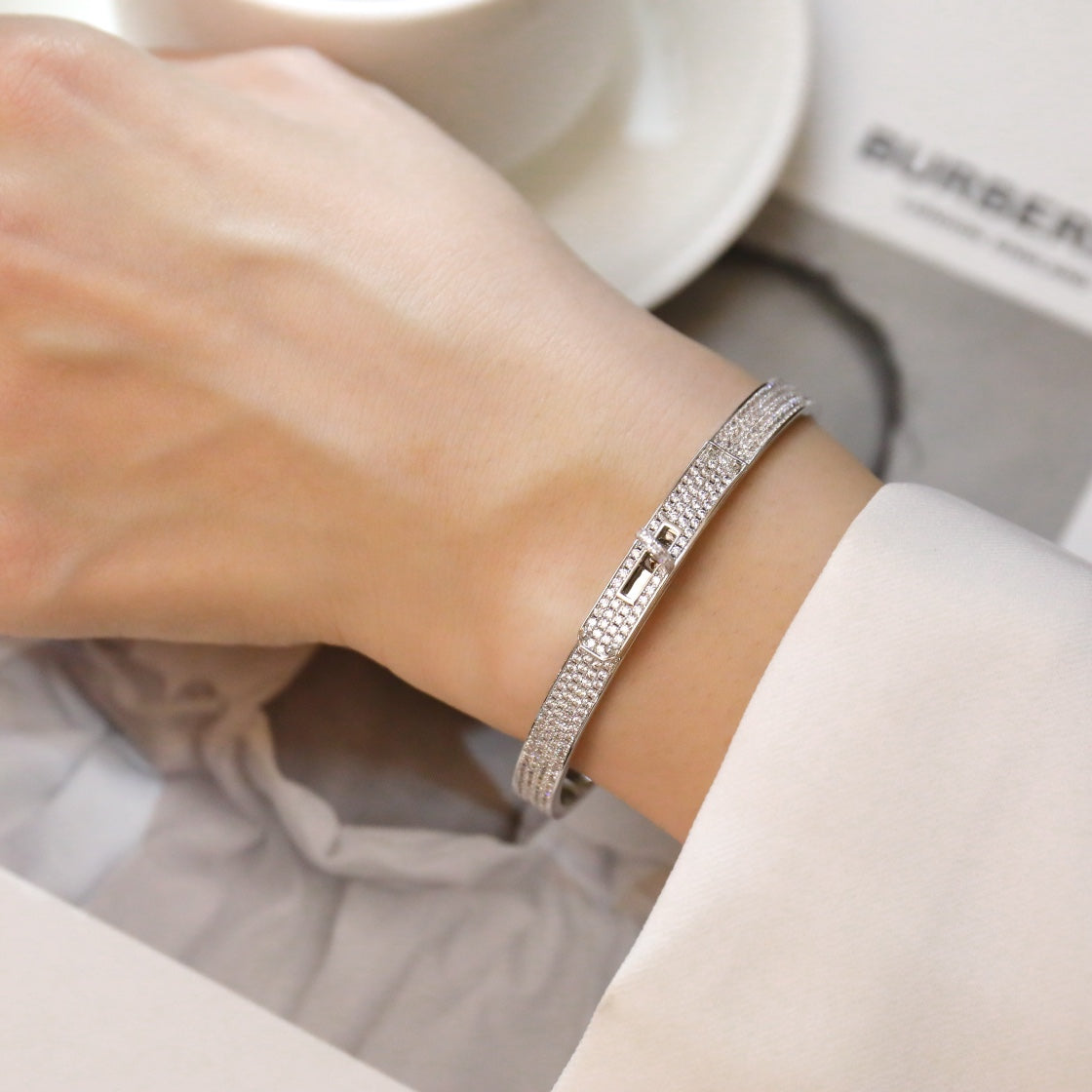 [Peak]KELLY BRACELET DIAMOND PAVED