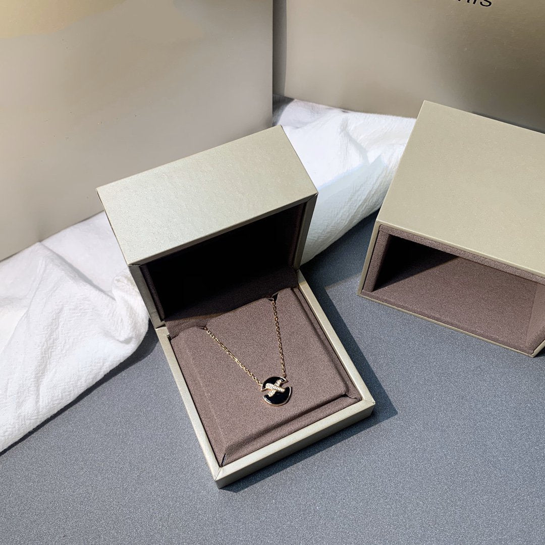 [Peak]JEUX DE ROSE GOLD DIAMOND NECKLACE