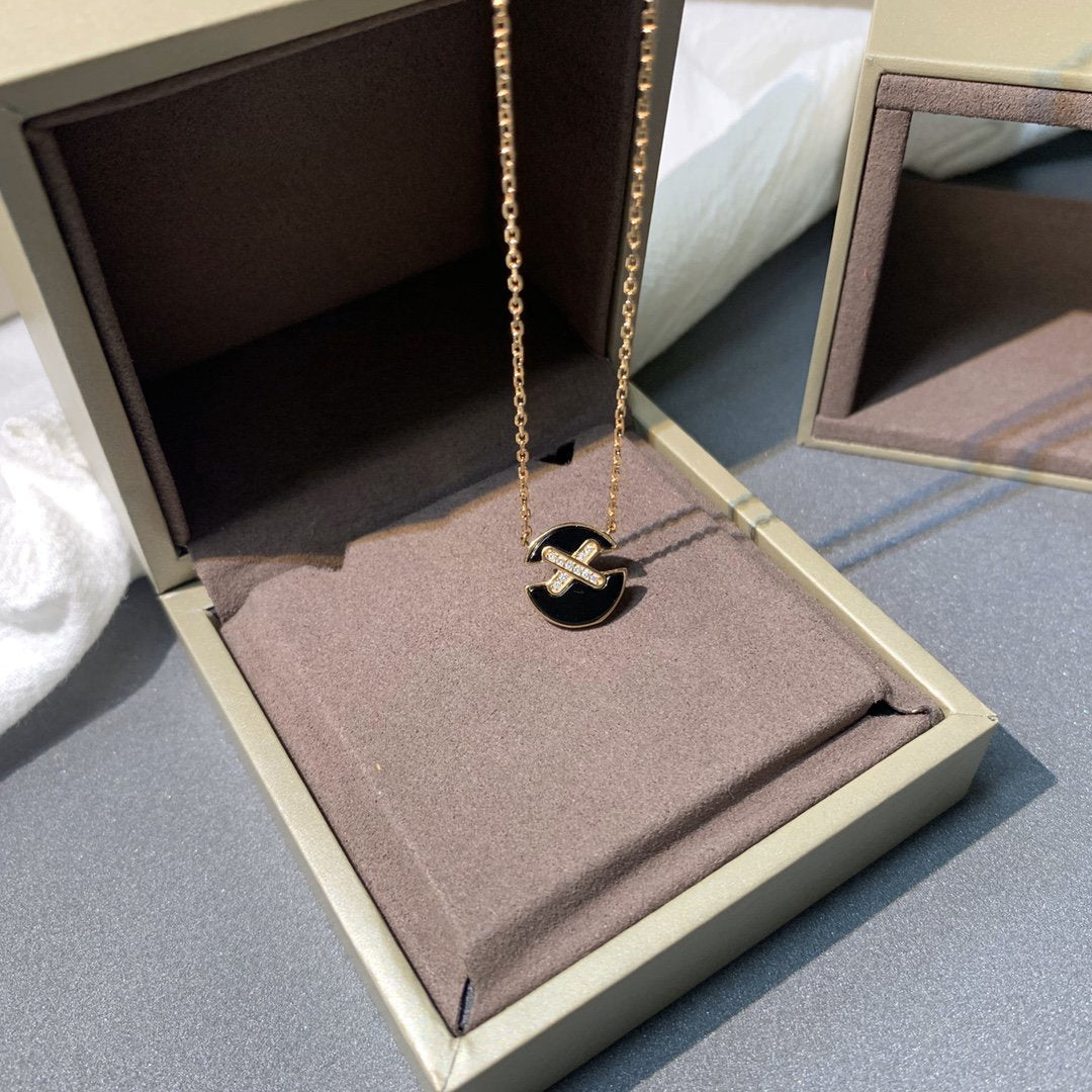 [Peak]JEUX DE ROSE GOLD DIAMOND NECKLACE