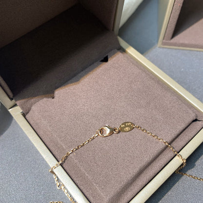 [Peak]JEUX DE ROSE GOLD DIAMOND NECKLACE