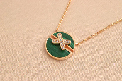 [Peak]JEUX DE ROSE GOLD DIAMOND NECKLACE
