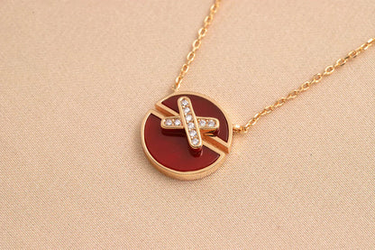 [Peak]JEUX DE ROSE GOLD DIAMOND NECKLACE
