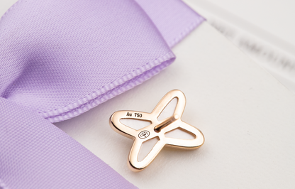 [Peak]JEUX DE WHITE MOP ROSE GOLD DIAMOND EARRINGS