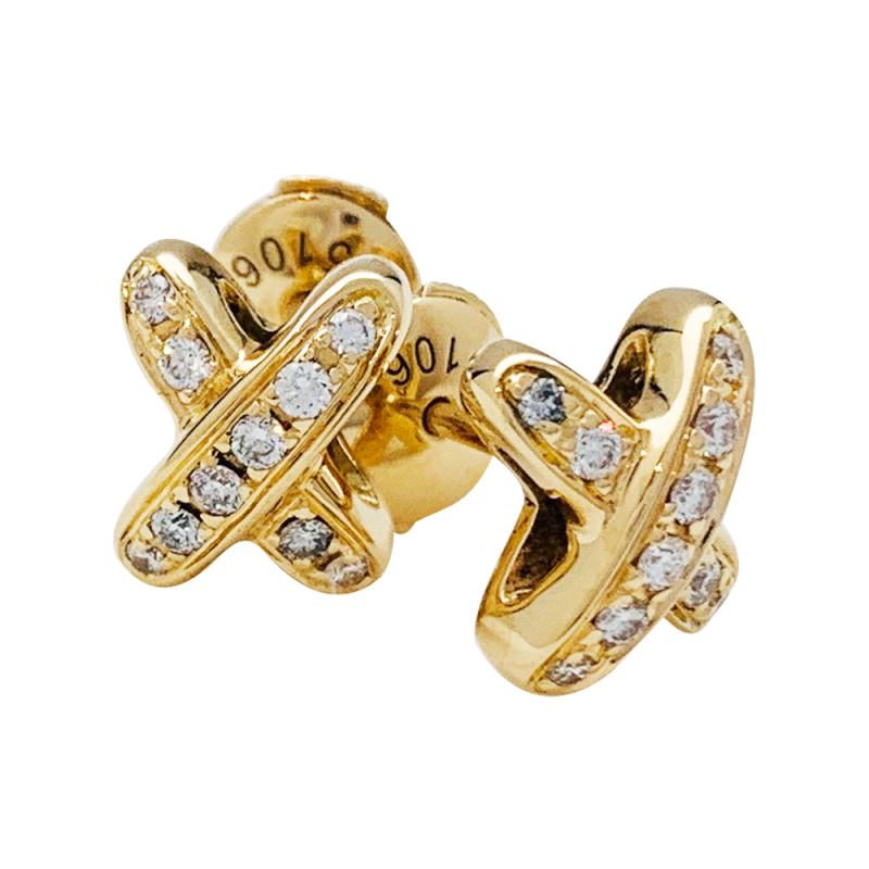 [Peak]JEUX DE GOLD DIAMOND EARRINGS